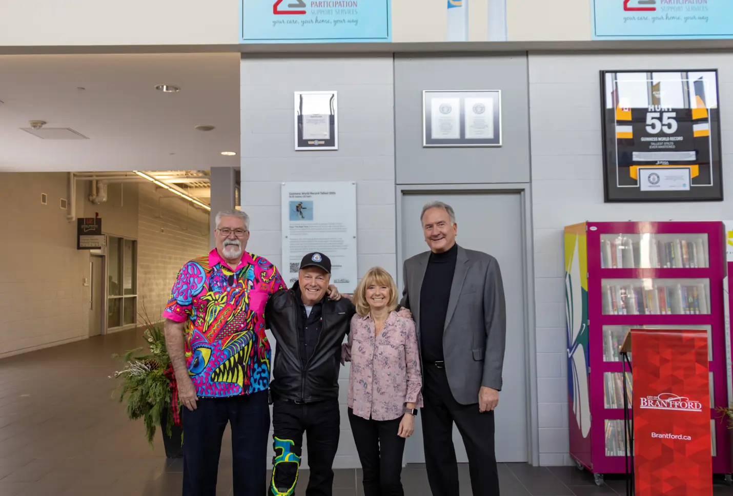 Dave Levac, Doug Hunt and wife and Mayor Kevin Davis